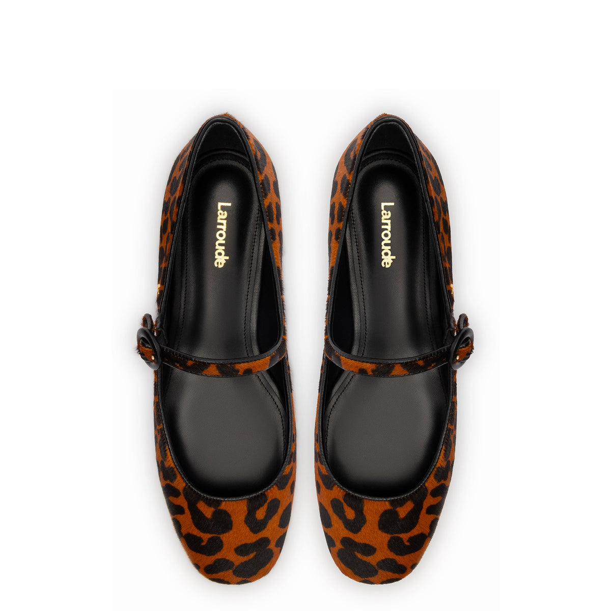 Blair Ballet Flat In Leopard Print Calf Hair