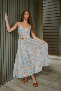 Calypso Dress in Seashell Sky