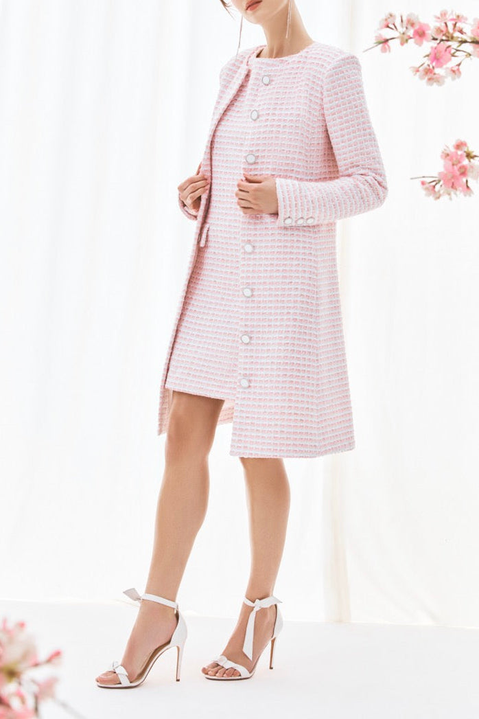 The Teresa Jacket in Pink & White
