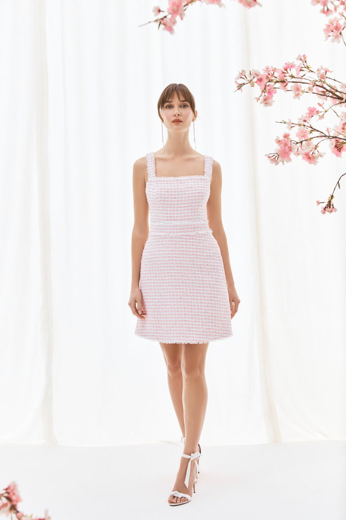 The Ella Skirt in Pink & White