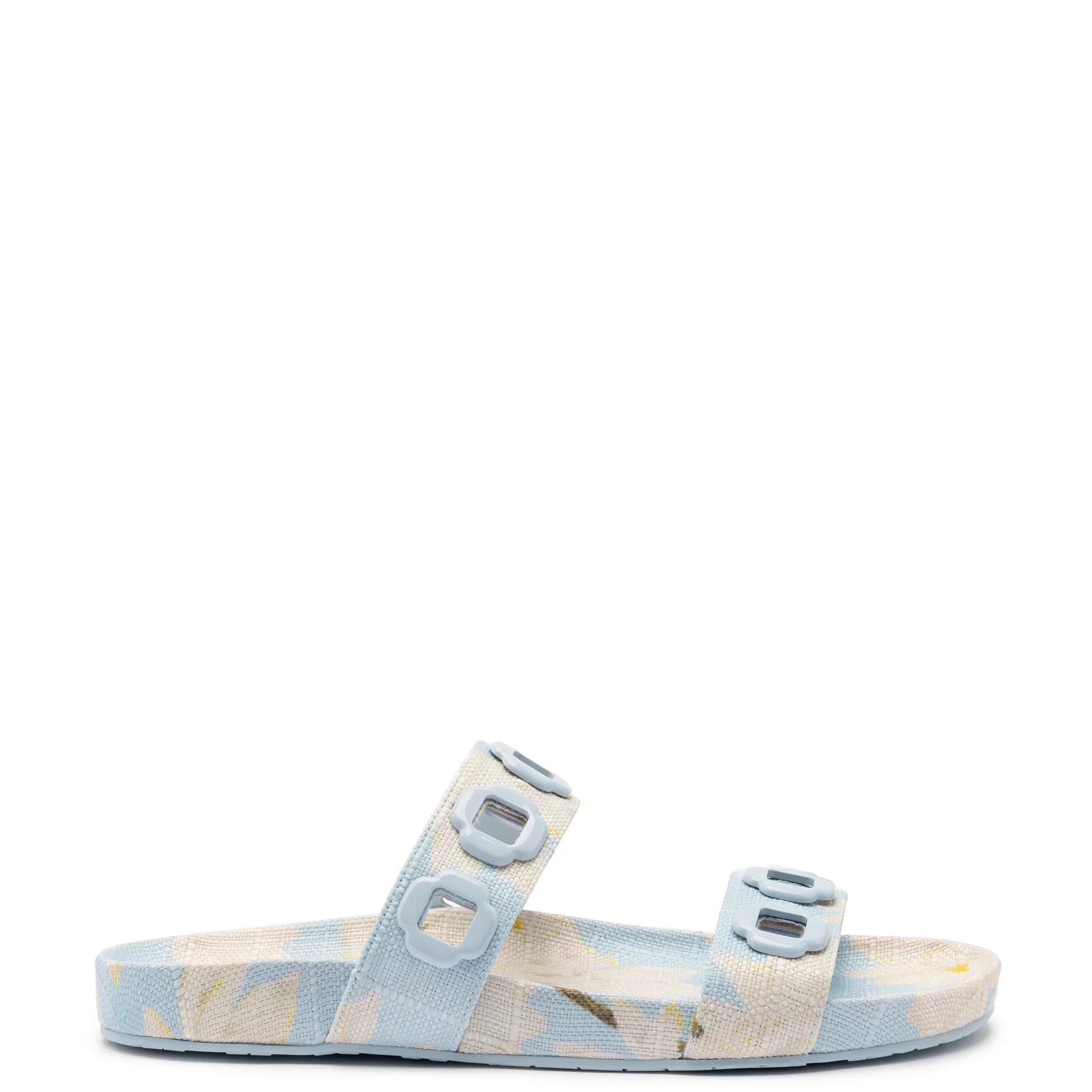 Milan Slide in Maya Printed Raffia