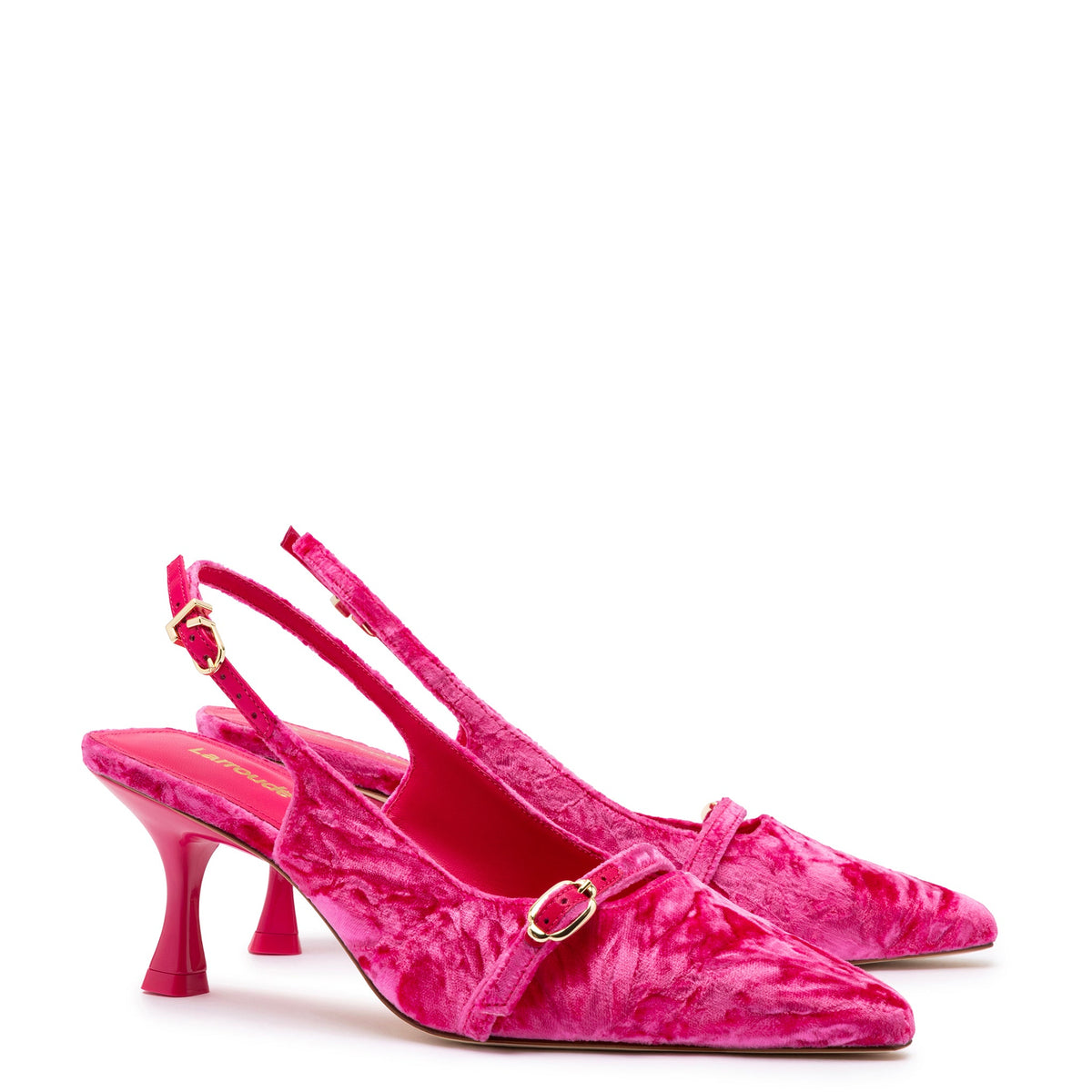 Ines Pump In Shocking Pink Velvet