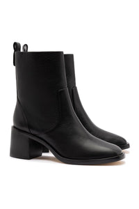 Mini Ricky Boot In Black Leather