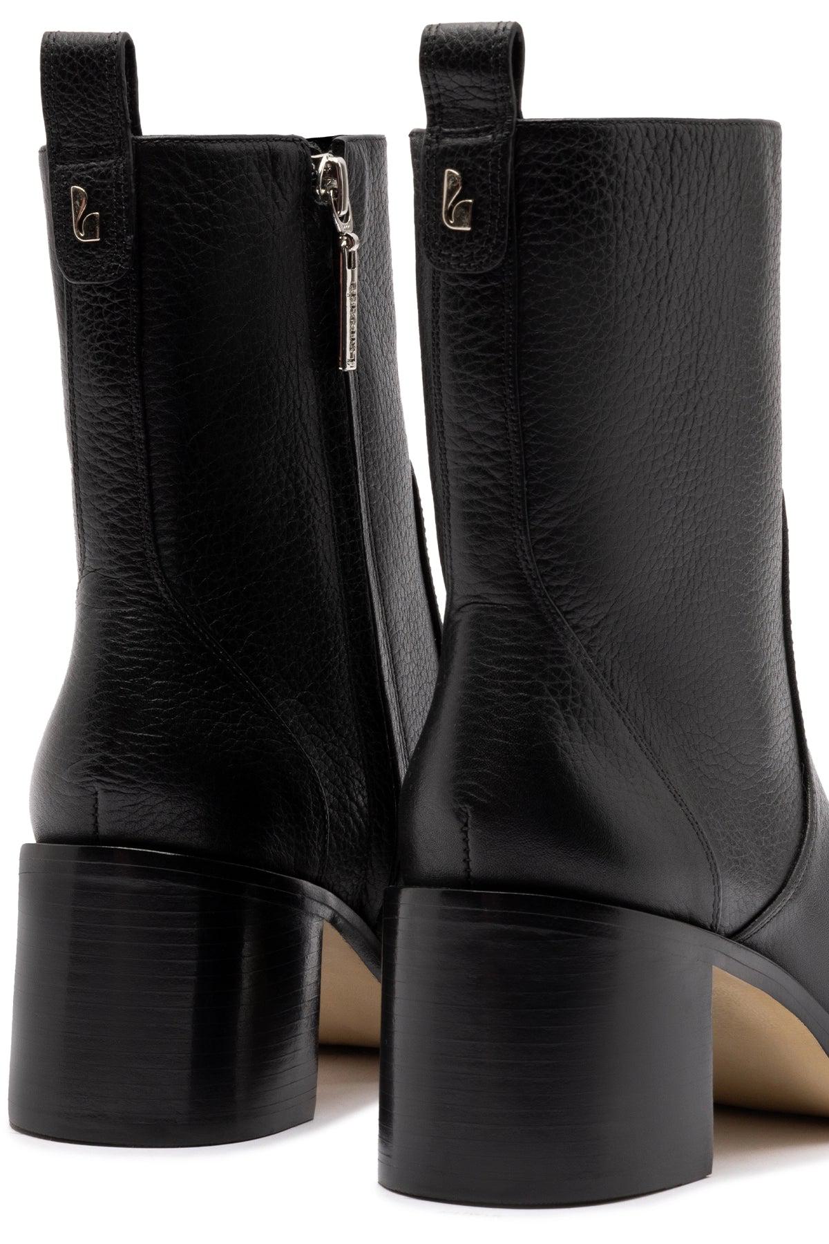 Mini Ricky Boot In Black Leather