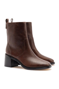Mini Ricky Boot In Brown Leather