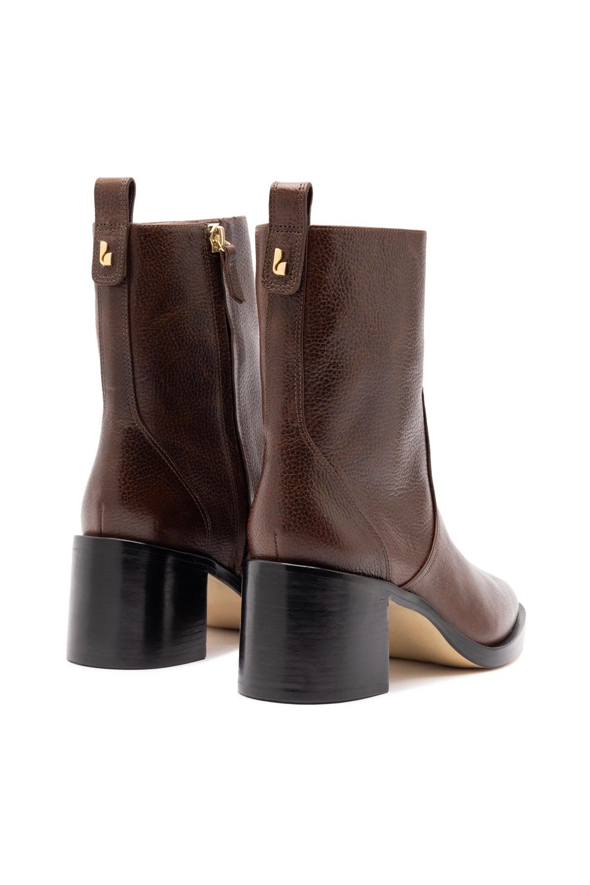 Mini Ricky Boot In Brown Leather