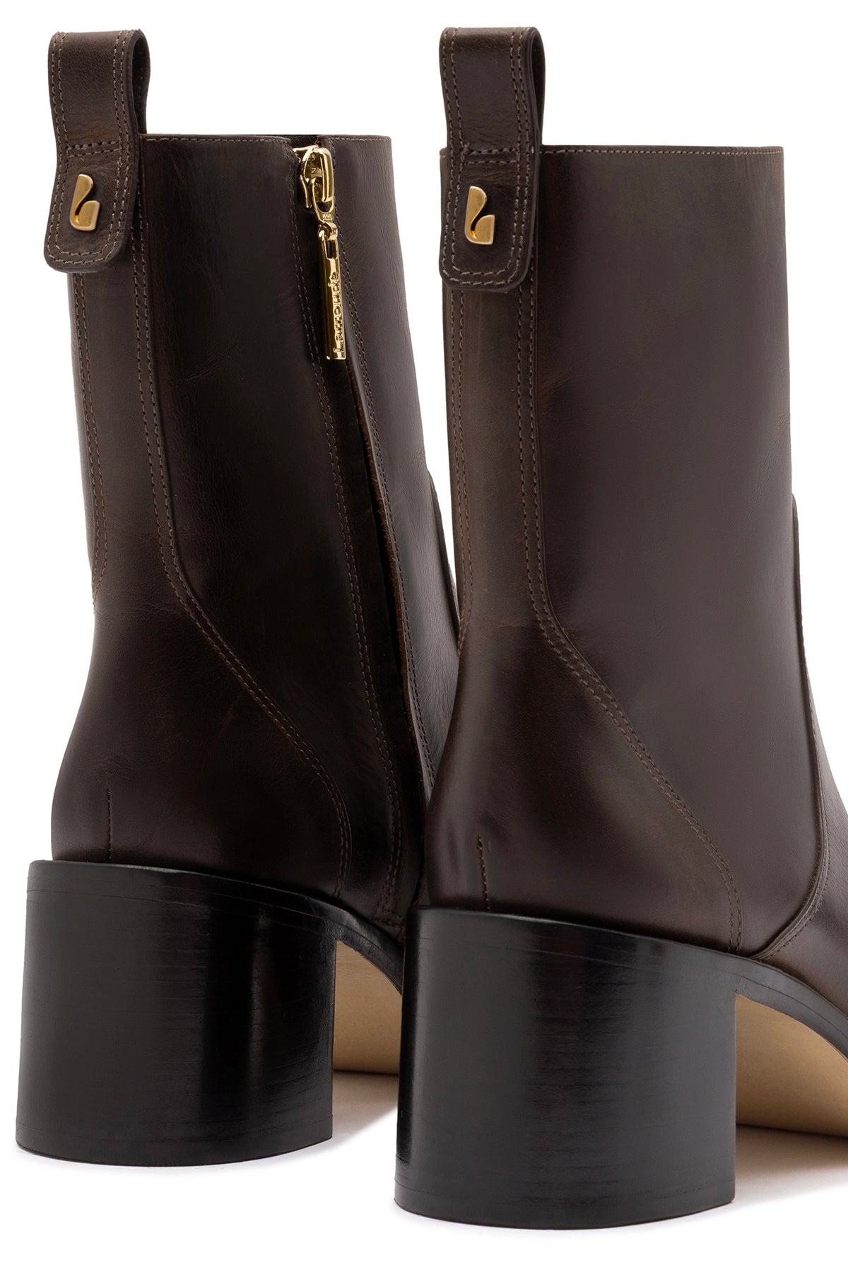 Mini Ricky Boot In Brown Leather
