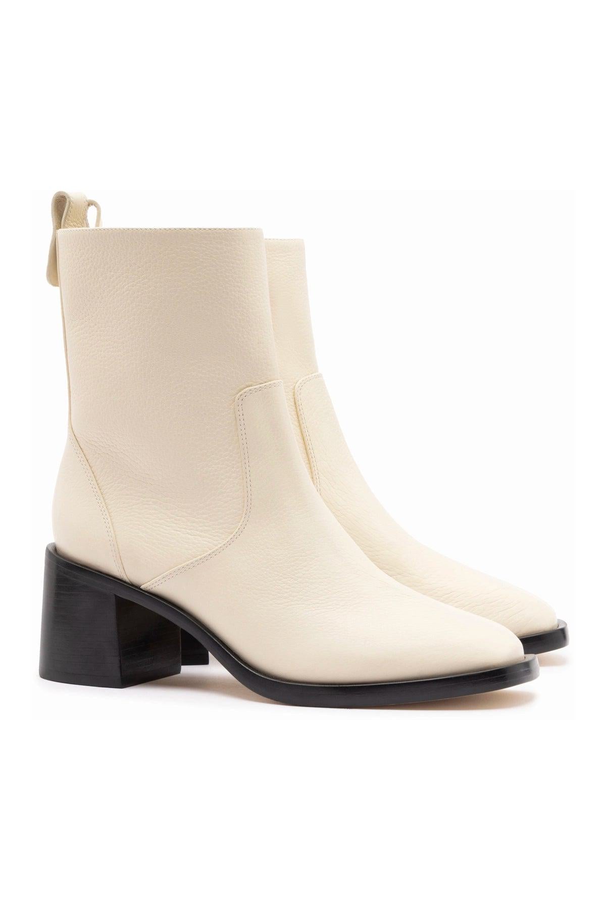 Mini Ricky Boot In Ivory Leather