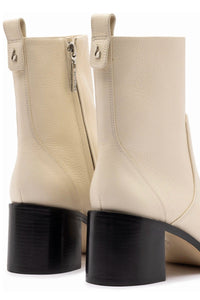 Mini Ricky Boot In Ivory Leather