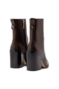 James Bootie In Brown Leather