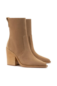 James Bootie In Peanut Suede