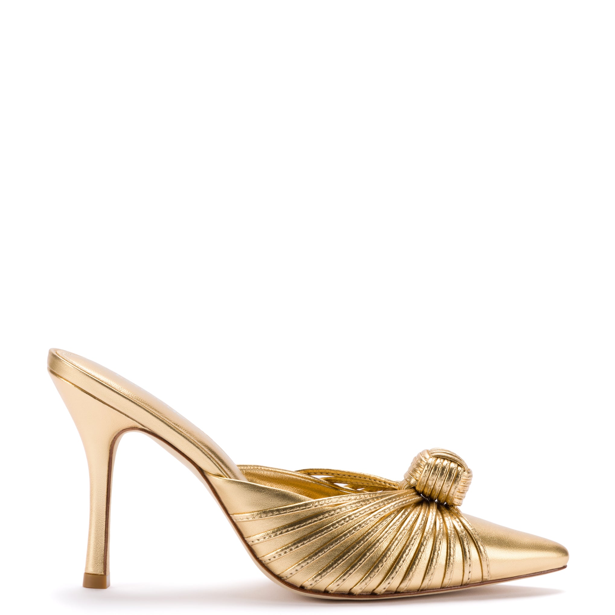 Valerie Pump In Gold Metallic Leather