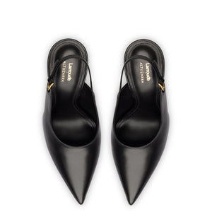 Larroudé x Altuzarra Pump In Black Leather