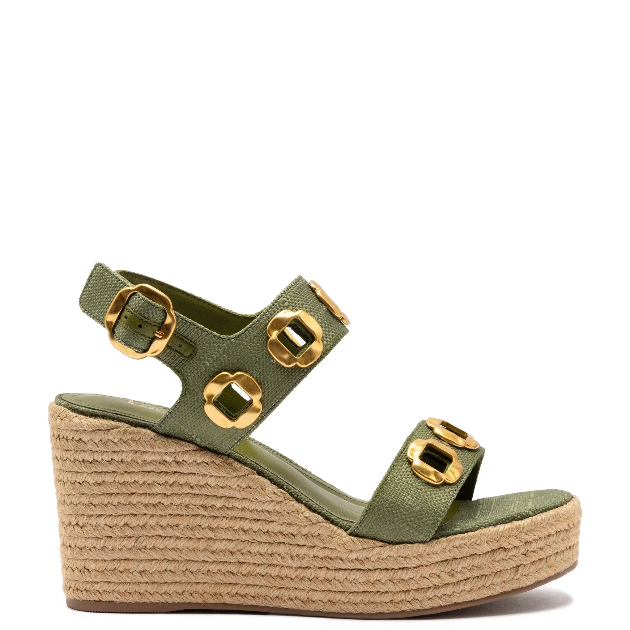 Milan Espadrille in Seaweed Raffia