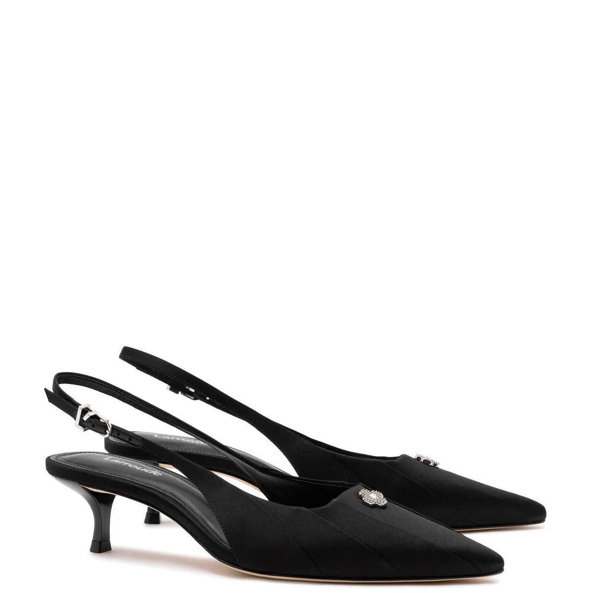 Maxine Pump In Black Fabric