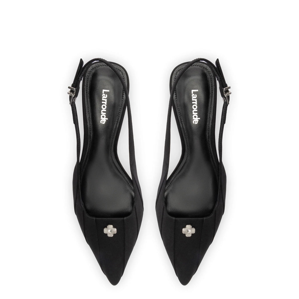 Maxine Pump In Black Fabric