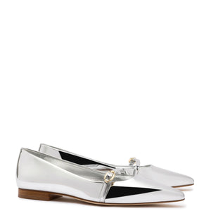 Irene Flat In Silver Specchio