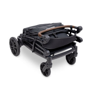 WonderFold L4 Quad Stroller Wagon in Black