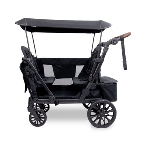 WonderFold L4 Quad Stroller Wagon in Black