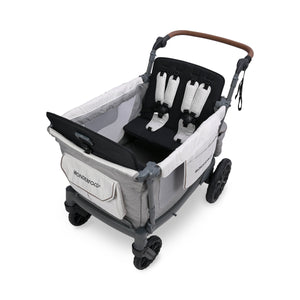 WonderFold L4 Quad Stroller Wagon in Gray