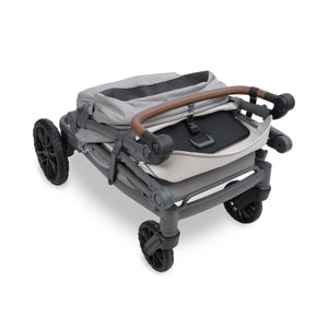 WonderFold L4 Quad Stroller Wagon in Gray