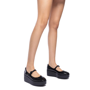 Blair Flatform In Black Patent Leather