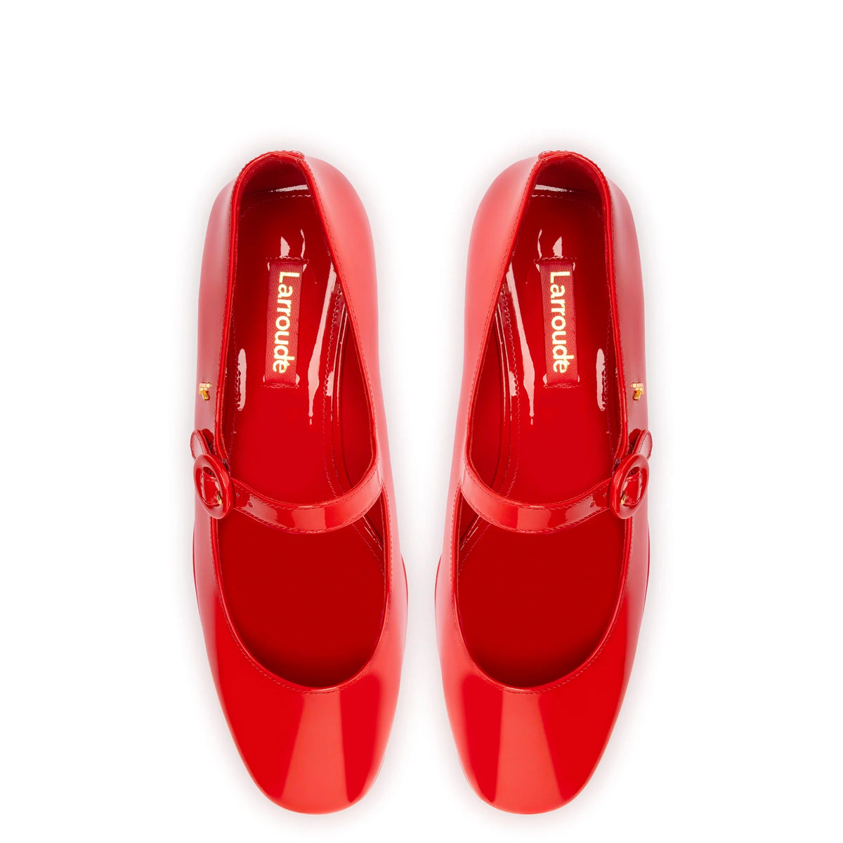 Blair Flatform In Scarlet Patent Leather