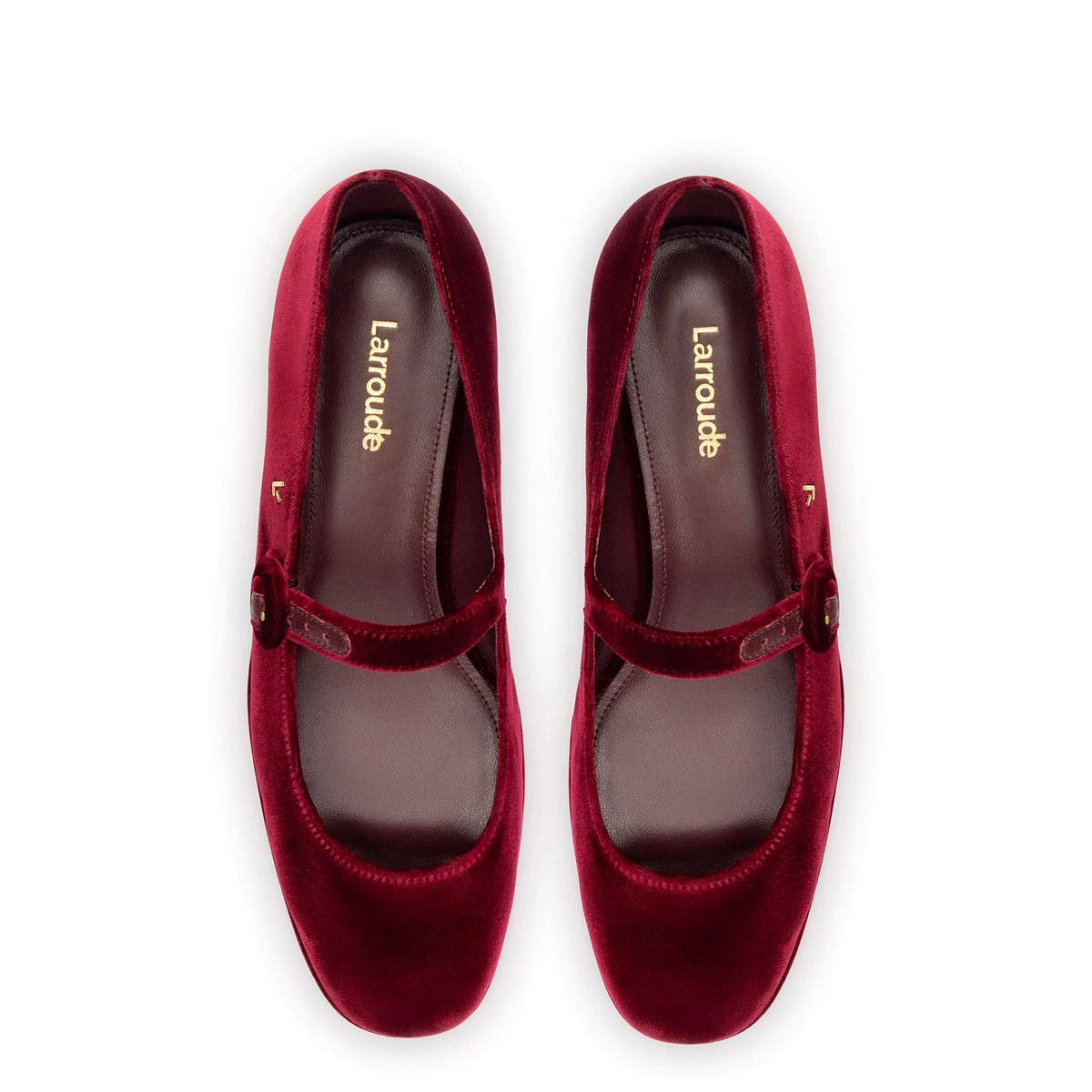 Blair Flatform In Wine Velvet