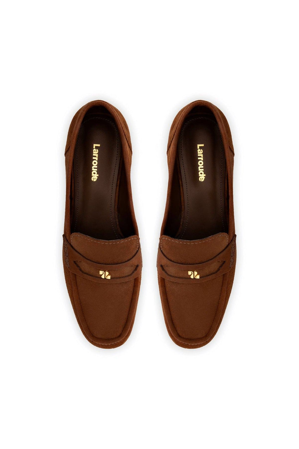 Suki Flatform Loafer In Burnt Umber Suede
