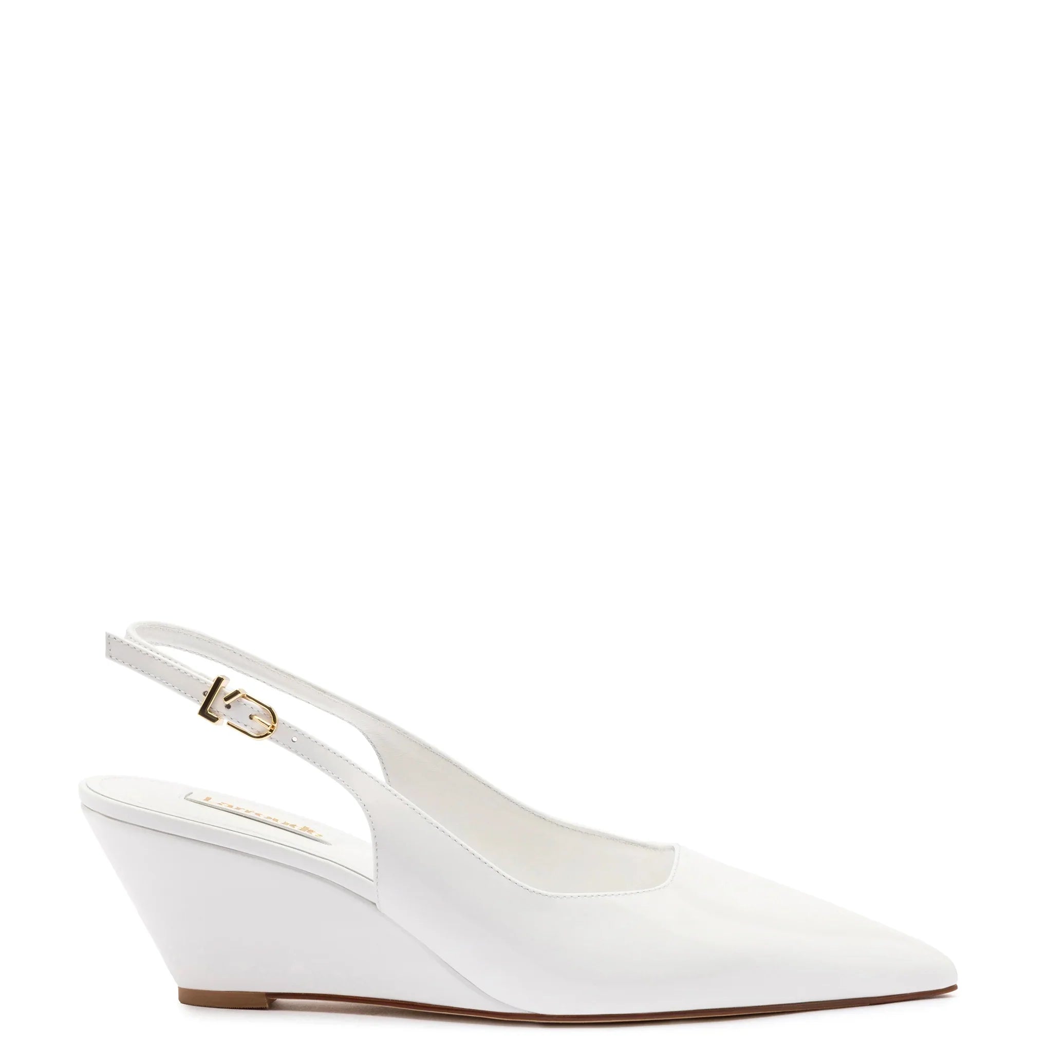 Loulou Pump in White Patent Leather