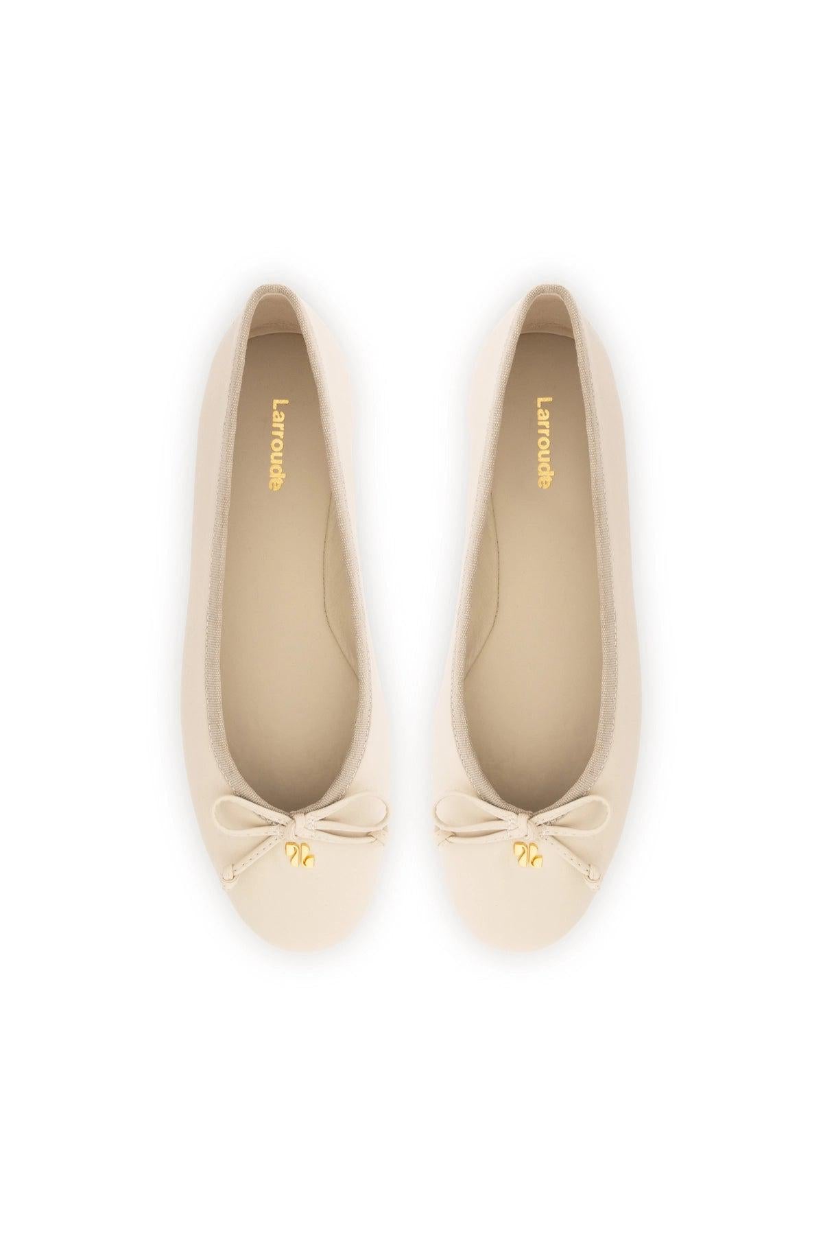 Pavlova Ballet Flat In Mushroom Grey Leather