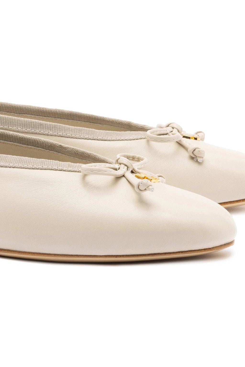 Pavlova Ballet Flat In Mushroom Grey Leather