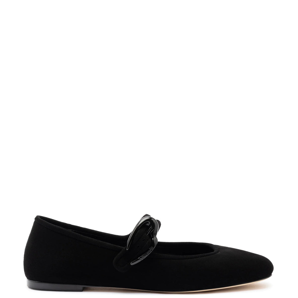 Verona Ballet Flat In Black Suede