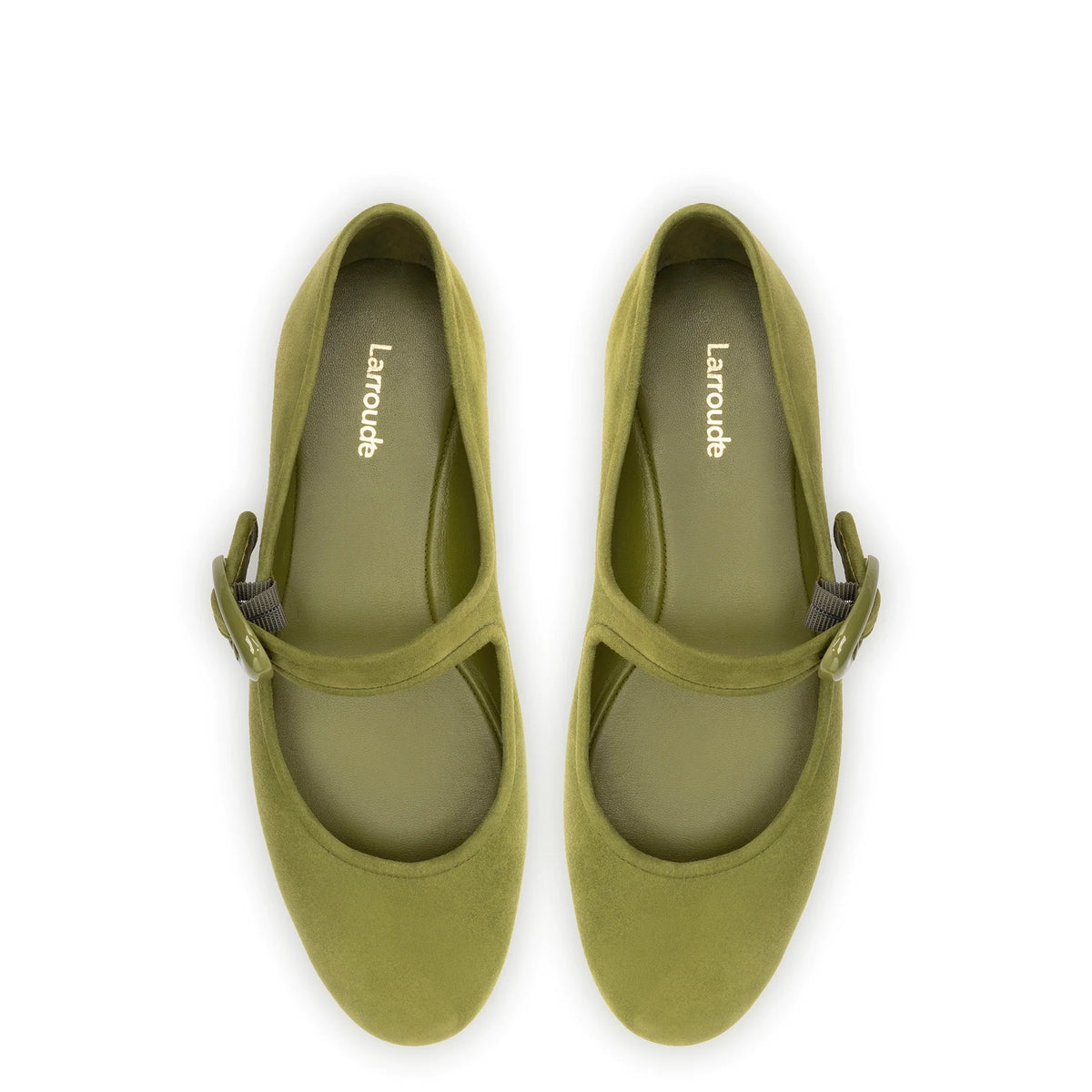 Verona Ballet Flat In Seaweed Suede