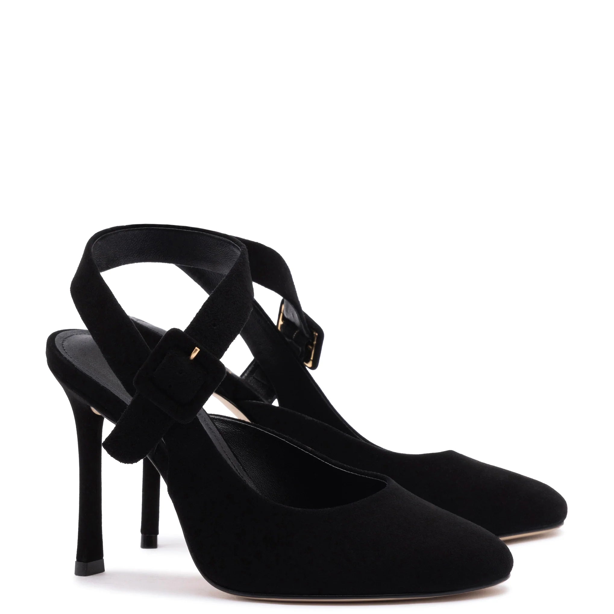 Deena By Larroudé Pump In Black Suede