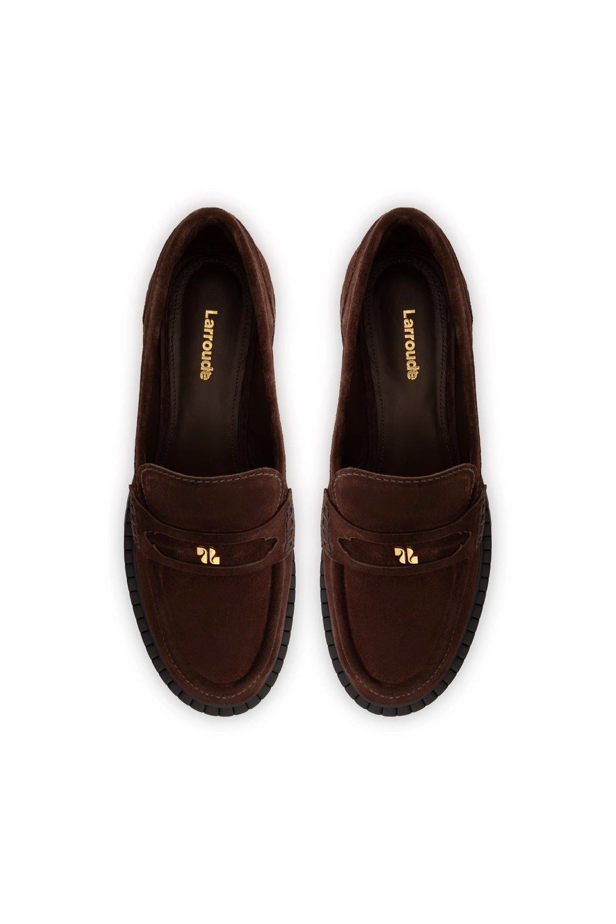Suki Lugsole Loafer In Brown Suede