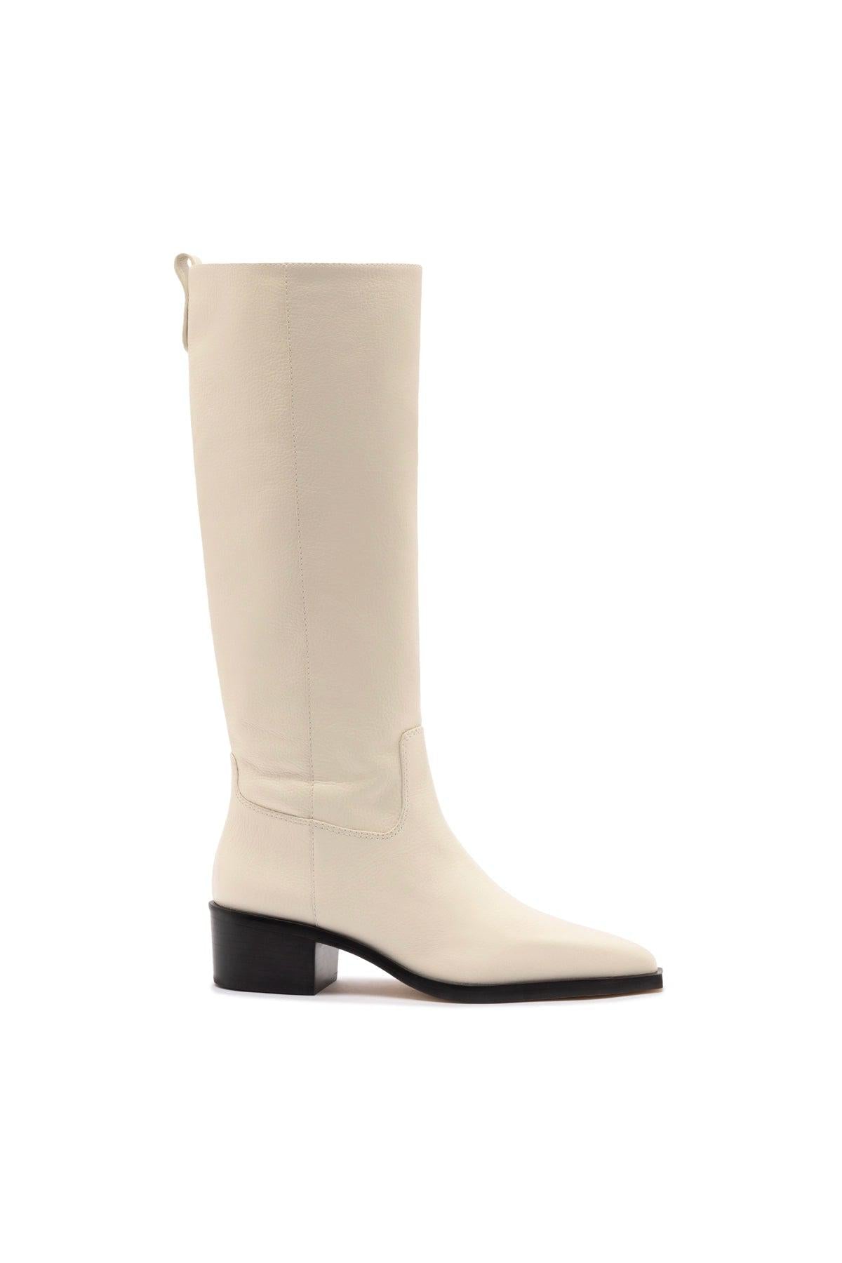 Florencia Boot In Ivory Leather