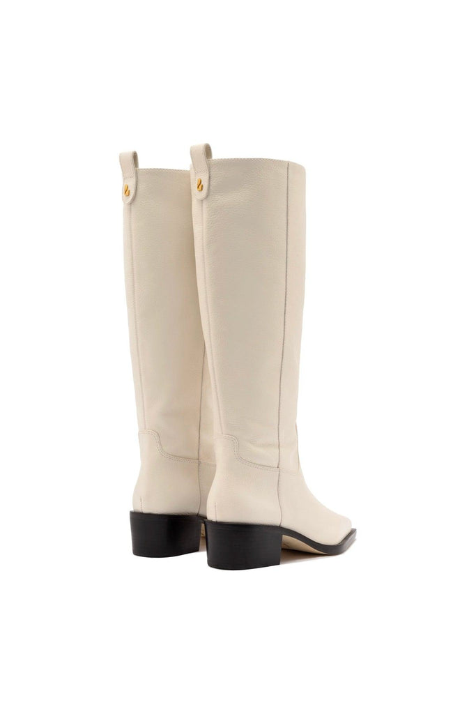 Florencia Boot In Ivory Leather