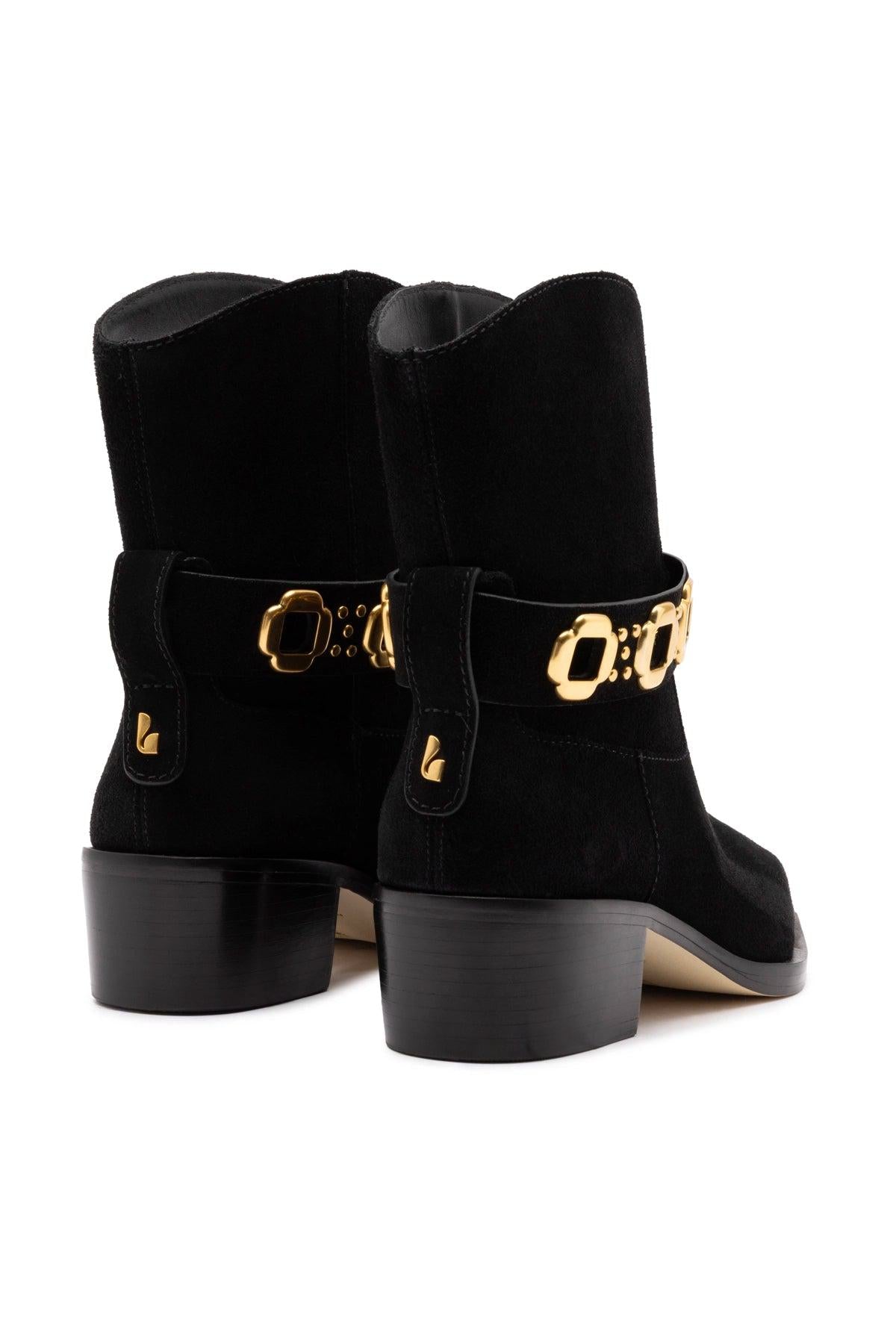 Milan Rodeo Bootie In Black Suede