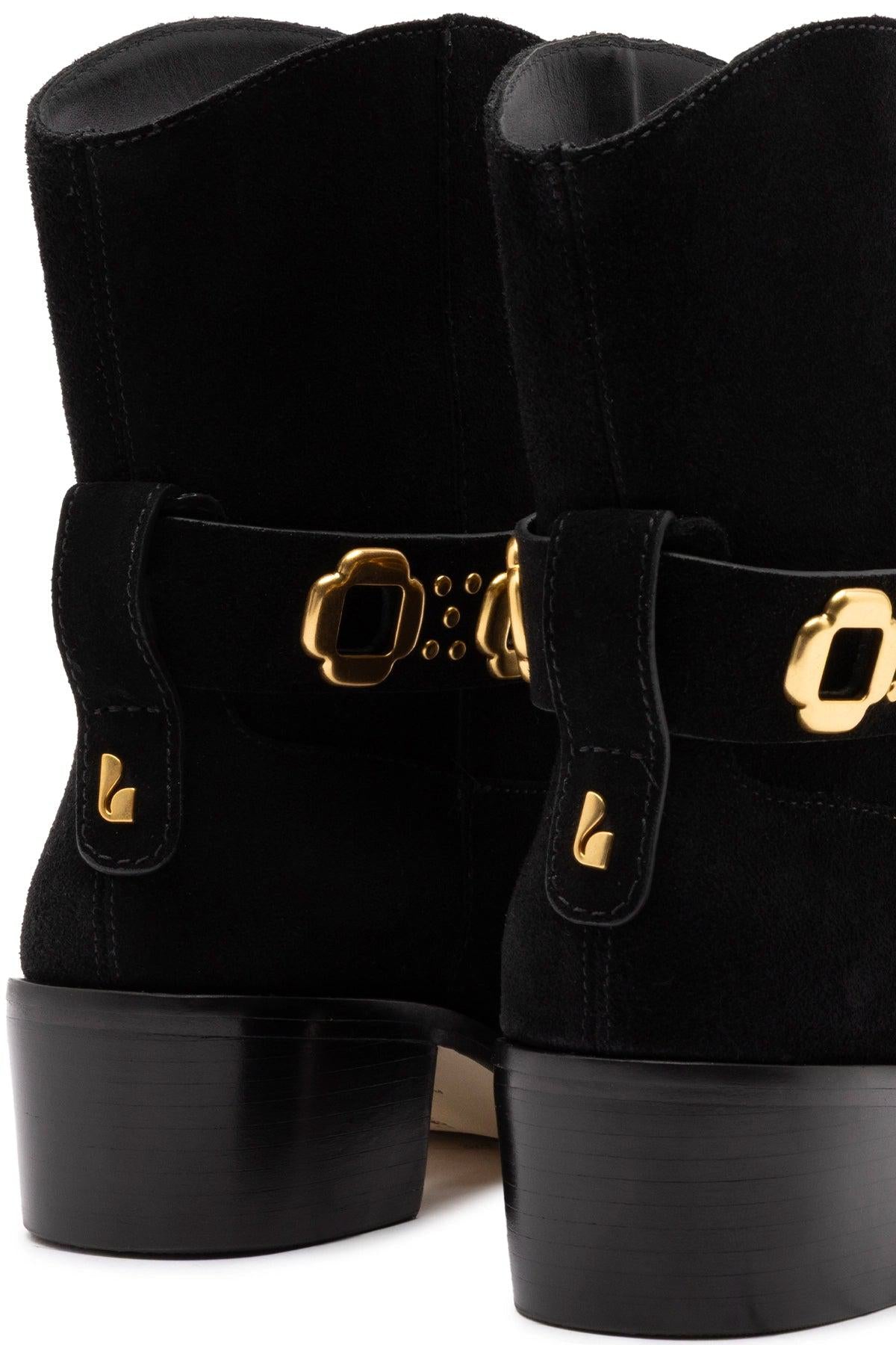 Milan Rodeo Bootie In Black Suede