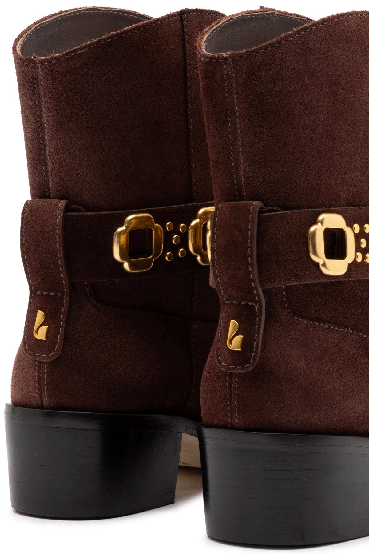 Milan Rodeo Bootie In Brown Suede