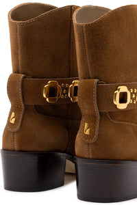 Milan Rodeo Bootie In Russet Suede