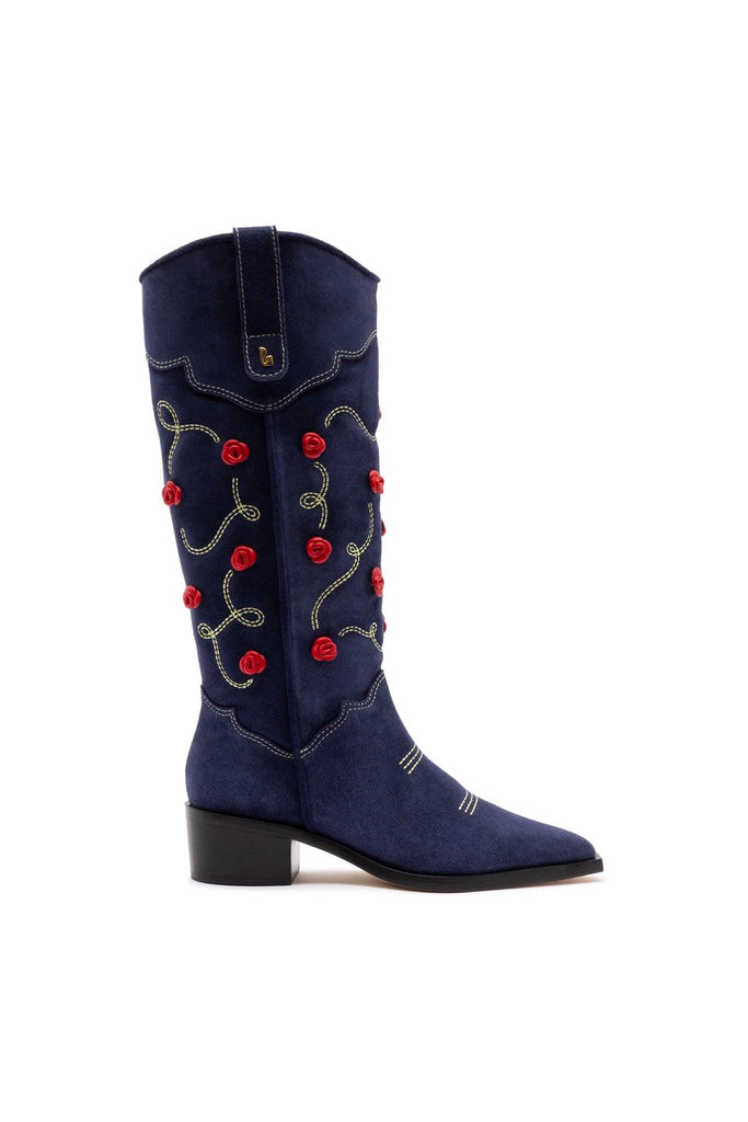 Paloma Boot In Navy Suede