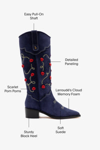 Paloma Boot In Navy Suede