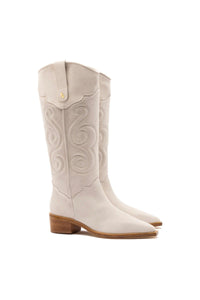 Paloma Boot In Mushroom Grey Suede