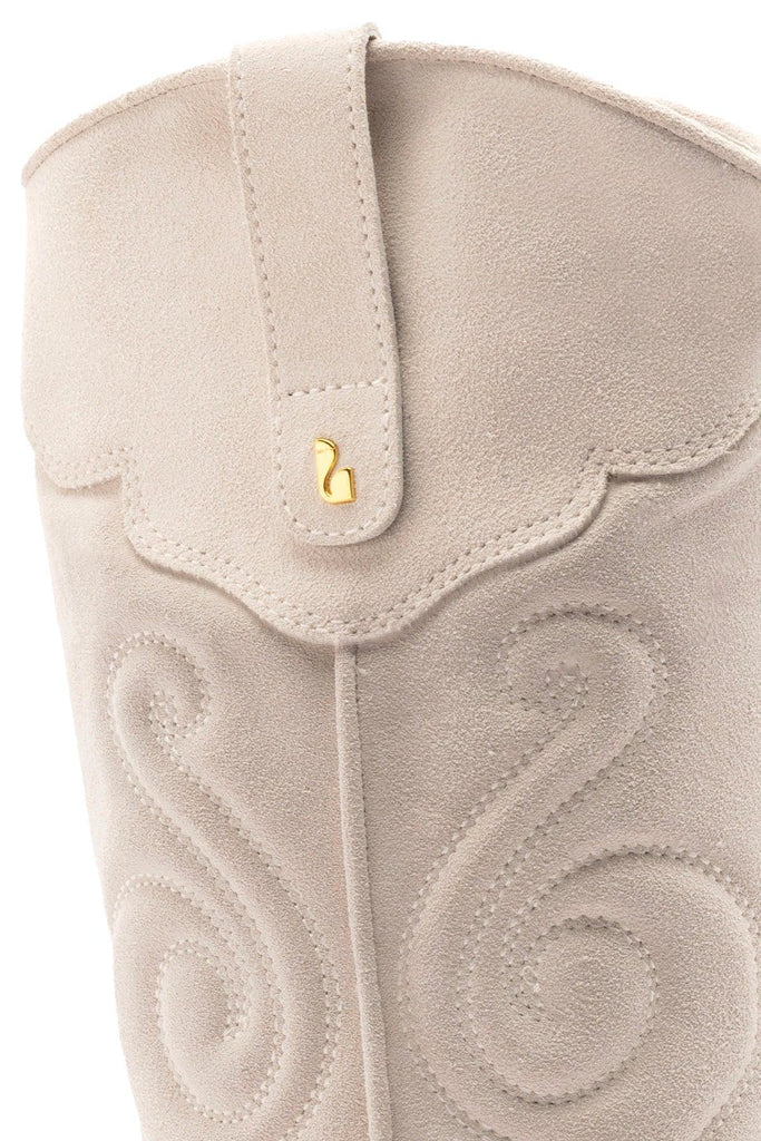 Paloma Boot In Mushroom Grey Suede