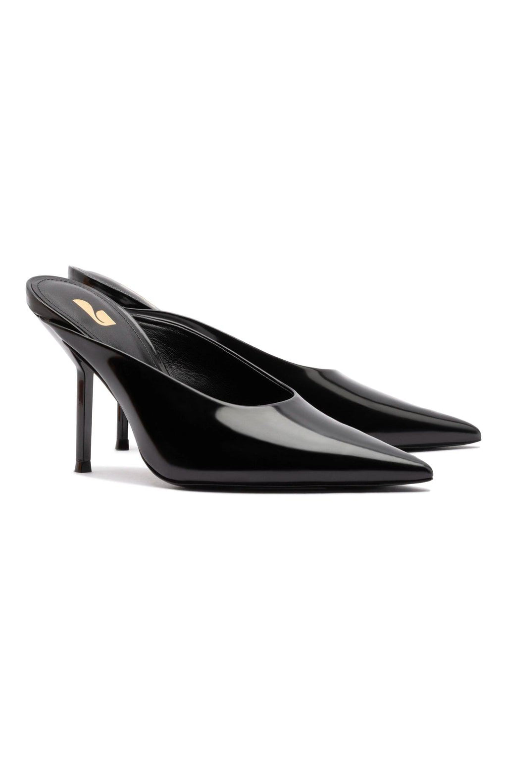 Lova Mule In Black Box Leather