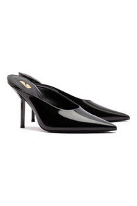 Lova Mule In Black Box Leather