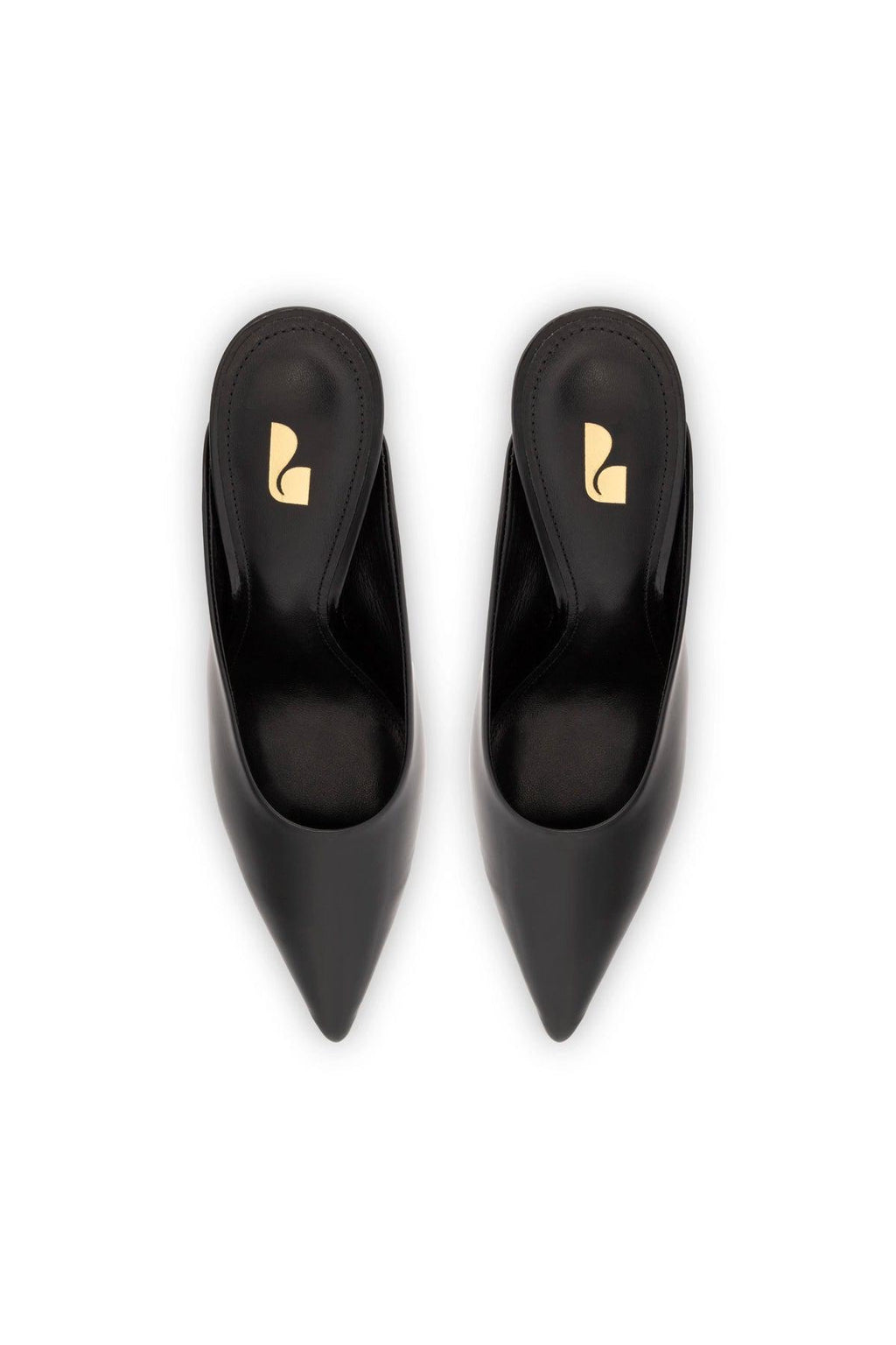 Lova Mule In Black Box Leather