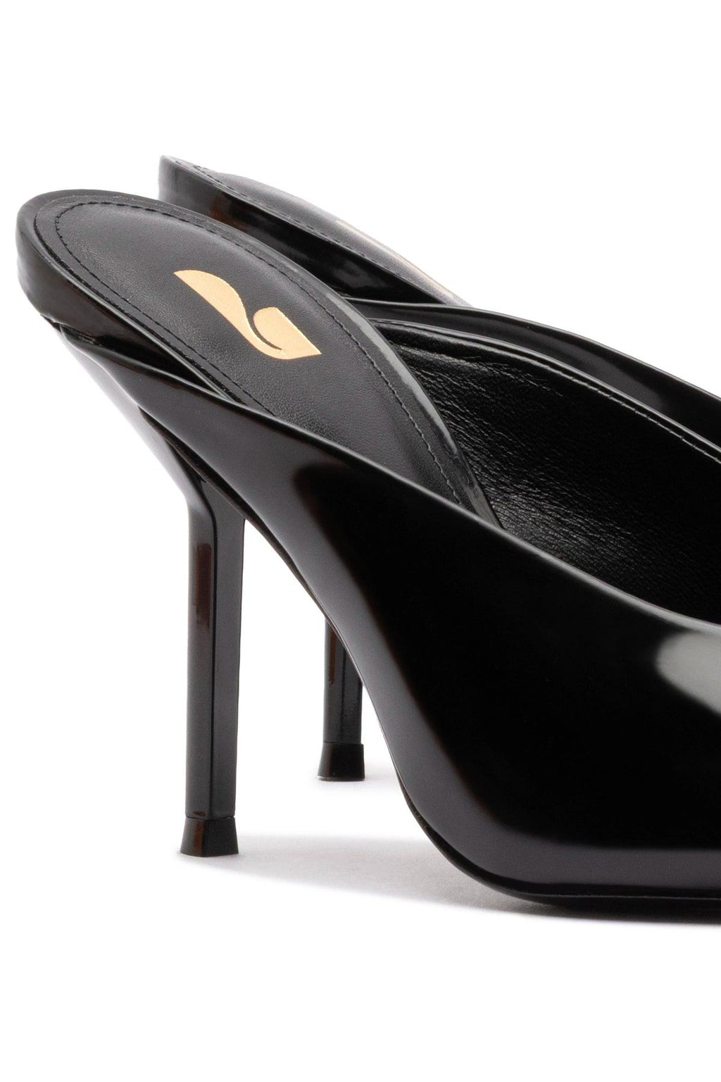 Lova Mule In Black Box Leather